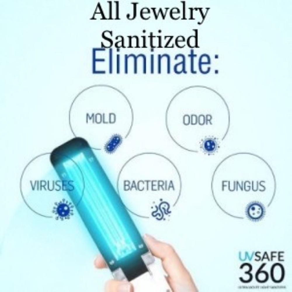 ALL Of our jewelry is sanitized prior to shipping